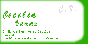 cecilia veres business card