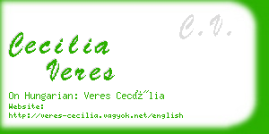 cecilia veres business card